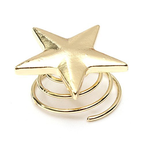 Idealgo 22cm 10pcs Twinkling Star Hair Spins Clip Bride Headwear Edge Clip Hairstyle Styling Tool Hair Pin Accessories (Gold (10pcs))