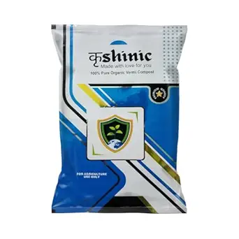 Krishnic Vermicompost for Plants (5Kg) Compost For Plants Home Garden | Fertilizer for Home Gardening | Organic Manure Natural Booster for Indoor/Outdoor Flowering Plants | Vermicompost