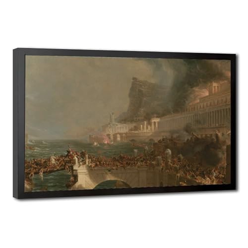 Poster Thomas Cole The Consummation of The Empire pour l'ambiance de votre bureau de télétravail
