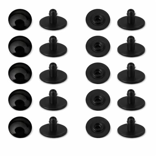 Image of Replacement Strap Rivet Buttons for Crocs Clog Shoes Repair, 10 Sets, 16mm, Easy to Install
