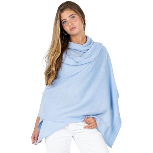Image of Velanio Cashmere Luxury Knitted Wrap Travel Shawl Scarf, Pashmina Stole, All-Season Scarf for Women Cashmere Wool Blend