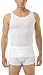 Underworks Mens Microfiber Compression Tank, Medium, White