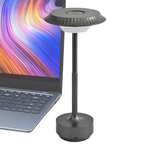 Générique Lumière touchée d'OVNI, lampe de bureau rechargeable, lumière à 3 modes, charge USB-C, éclairage de cargais