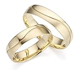 123traumringe Eheringe/Partnerringe/Verlobungsring Paar aus Gelbgold 333 in Juwelier-Qualität (Gravur/Ringmaßband/Etui)