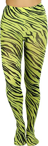 ToBeInStyle Women’s Vibrant Multicolor Animal Print Pantyhose Assorted Hosiery2