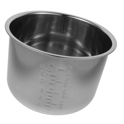 CONGARTENO Olla Arrocera Inoxidable Reemplazo Antiadherente de Multiusos para Cocción de Arroz Hogar y Universidades Medición Precisa con