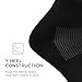 Feetures High Performance Max Cushion Quarter Sock for Women & Men - Moisture-Wicking Athletic Socks - Black, XL (1 Pair)