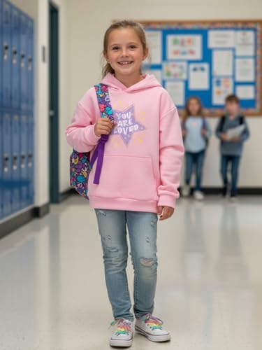 Image of WELAKEN Sweatshirts for Girls Toddler & Kids II Little Girl's Pullover Tops Sweaters & Hoodies