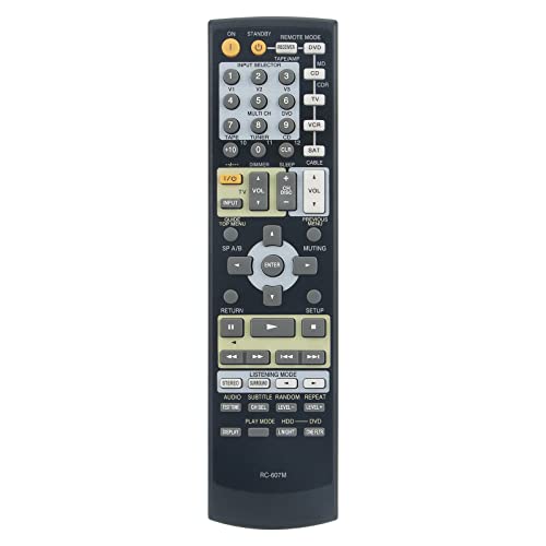 Replacement Remote Control Fit for Onkyo AV Receiver TX-SR503 TX-SR503E TX-SR8350 Remote RC-607M