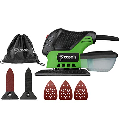 Casals VML75 - Multilijadora, 75W, 11000rpm, base intercambiable, tamaño plato 132x93mm, agarre engomado, microfiltro polvo, fijación velcro, peso 0,75kg