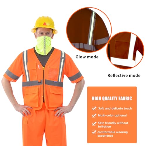 Image of Reflective Mesh Vest Class 3,with Pockets and Zipper
