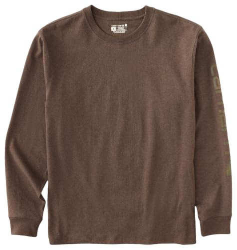 Image of Carhartt Men's Dearborn Loose LS Logo T-Shirt