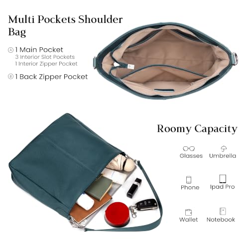 Image of befen Soft Genuine Leather Hobo Bags Purse for Women Crossbody Shoulder Bag