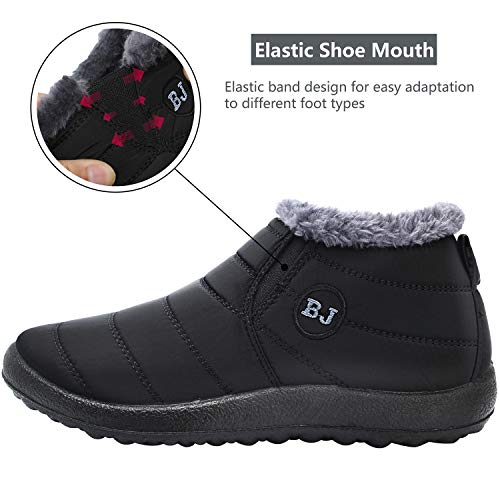 JOINFREE Winter Snow Boots for Women Men Anti-Skid House Shoes Ankle Boots Indoor Outdoor3