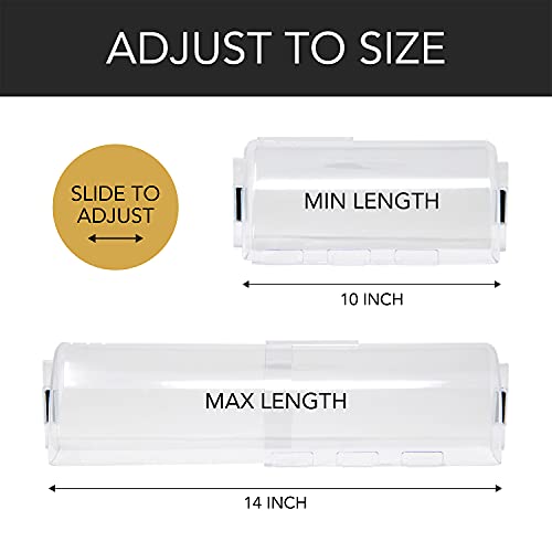 Air Vent Deflectors (4 Pk, 4.3 Inch X 10-14 Inch) Ac Vent Deflector For Ceilings And Sidewalls With Adjustable Length. Air Conditioner System Vent Diverter And Heat Redirector With Magnetic Attachment #TOP2