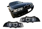 Phares avant noirs Angel Eyes KITT PXN1   200 A   Pour BMW
