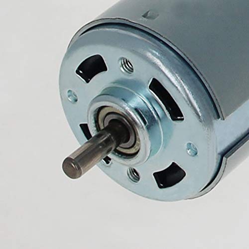Image of Fielect DC Motor 24V 12000RPM 0.5A Micro Motor Mini Motor Electric Motor Round Shaft for RC Boat Toys Model DIY Hobby, 775 Type, 1Pcs