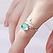 Mengmen Anillo de Mujer Anillo de Cristal de Anillos Abiertos Ajustables Tamaño de Curva de de La Boda Imagen de Mengmen Anillo de Mujer Anillo de Cristal de Anillos Abiertos Ajustables Tamaño de Curva de de La Boda