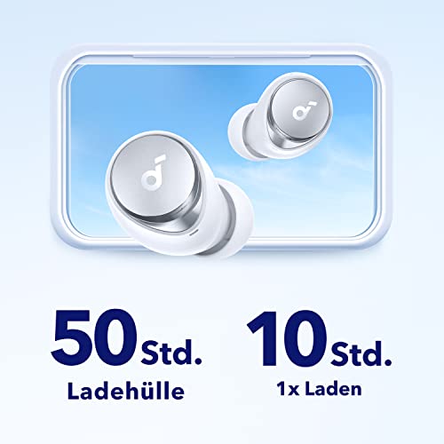 soundcore by Anker Space A40 Kabellose Earbuds, 50h Akku, Hi-Res Sound Weiß – Ansicht 4