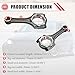 13201-46040 3.0L Engine Connecting Rod w/Bolts Qty 6 for 1993-1998 Toyota Supra and Lexus 1993-1997 GS300/ 1992-1998 SC300 2JZGE 2JZGTE JZA80 JZS147 JZZ31, 1320146040 Piston Conrods