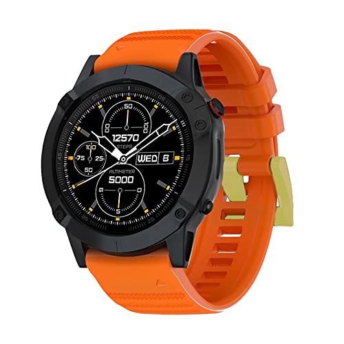Correa de silicona para reloj Garmin Fenix 5X Plus pulsera deportiva S60 6