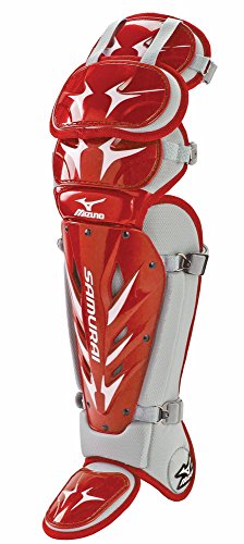 Mizuno Youth G3 Samurai Shin Guards (14.5-Inch), Red/Grey