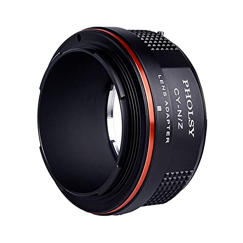 Image of PHOLSY Lens Mount Adapter Compatible with Contax Yashica Mount Lens Compatible with Yashica Contax C /Y to Nikon Z Mount Camera Body Compatible with Nikon Z fc, Z30, Z9, Z6 II, Z7 II, Z6, Z7, Z5, Z50