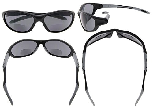 Image of Eyekepper Bifocal Sunglasses for Women Men, Rectangular Frame