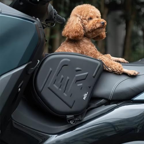 Bolsa de moto impermeable universal para almacenamiento en scooter y túnel 4