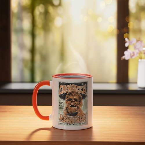 Star Wars Chewbacca Mug Vintage Cerámica 11 oz Naranja miniatura 3