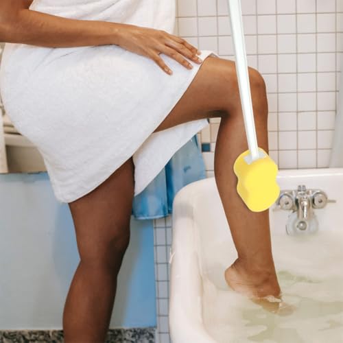 Esponjas Exfoliantes de Ducha Mango Largo Cepillo Depurador Espalda Baño 5