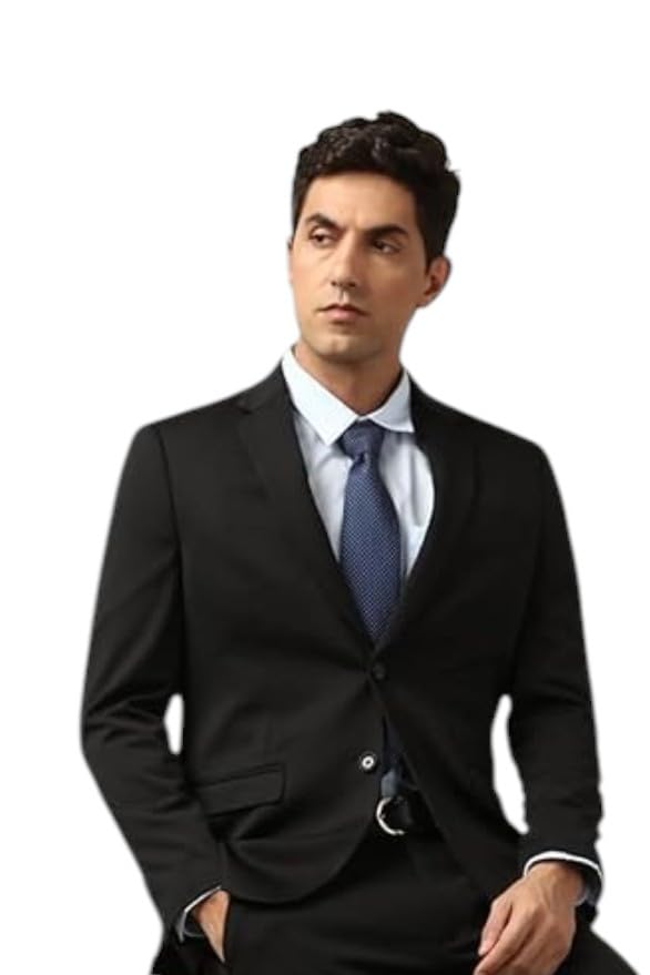 Designer Men’s Formal Blazer in Black Slim Fit | Premium Business & Wedding Suit Jacket for Office Party Reception Evening Events-picture-56