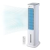 PureMate 6L Portable Air Cooler with 4 Operational Modes & 3 Speeds Cooling Fan, Digital Display, High Powered Evaporative Oscillation Air Cooler with Built in Timer & Remote Control