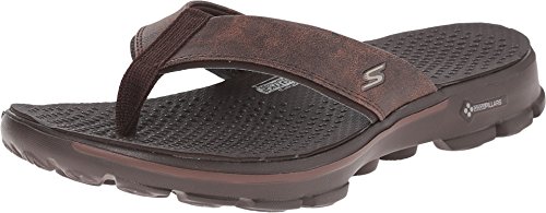 skechers performance men's go walk flip flop