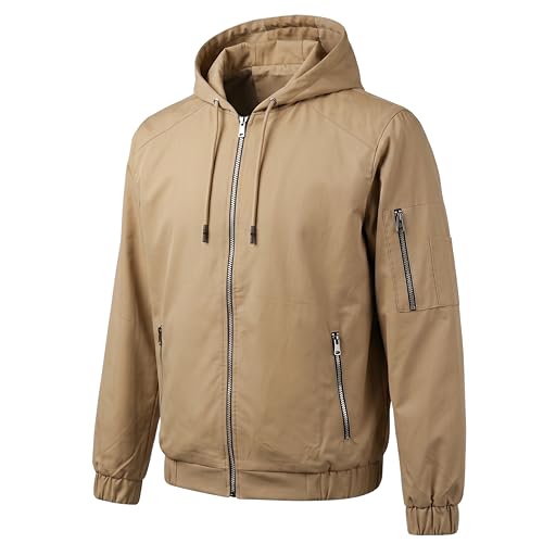 Image of MIA FASHION Men's Rain Jacket Waterproof Full Sleeve Zipper Coat for Bike Riding, Travel & Daily Use