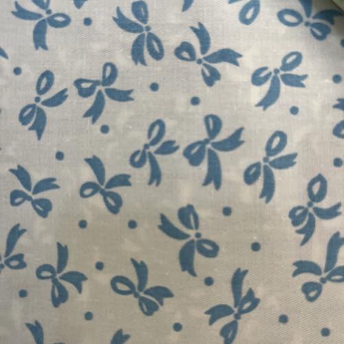 Image of Cotton Fabric DIY Making Supplies Quilting Patchwork Fabric Fat Quarter Bundles DIY for Quilting Cotton Patchwork Cushions (6pcs Bow, 20 inch x 20 inch)