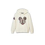 Desigual Desigual Mickey1001 Sweat_Face Mickey 1001 Raw Sudadera, Blanco, L para Mujer