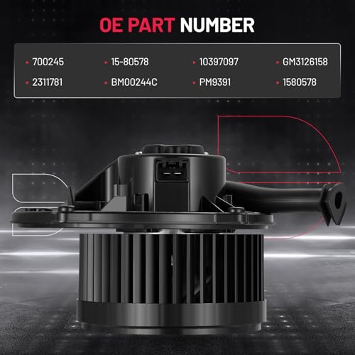 Image of BDFHYK AC Heater Blower Motor Fan 700245 Compatible with Hummer H3 H3T,Compatible with Pontiac Solstice,HVAC Blower Motor Assembly Replacement for 15-80578 PM9391