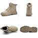 DINGGU Steel Toe Boots for Men Comfortable Mens Work Boots Indestructible Construction Industrial Safety Boots Khaki 10.5