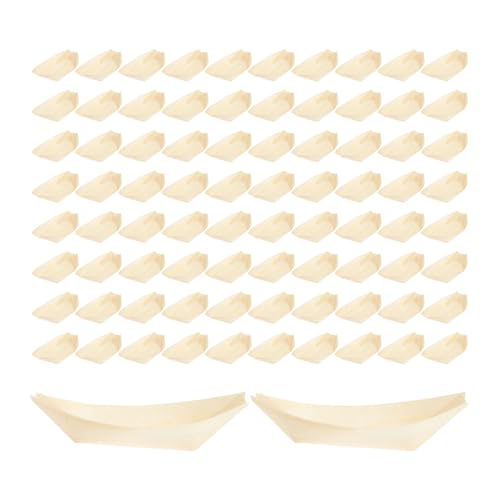 Platos desechables de madera sintética para sushi 6" x100 miniatura 1