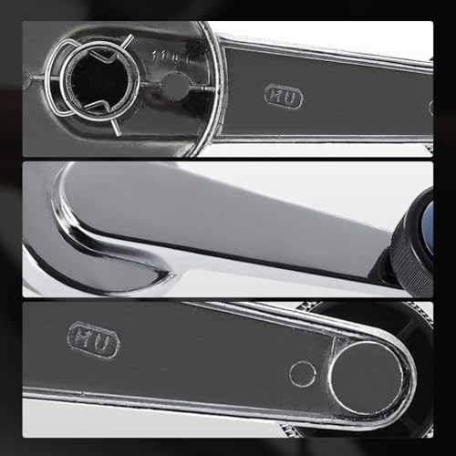 A-Premium Driver or Passenger Side Window Crank Handle Compatible with GMC Yukon, C1500 C2500 K1500 Suburban & Chevrolet Blazer, C10 C1500 C20 C2500 Suburban, Black Knob and Chrome Handle(Zinc) - Thumbnail 7