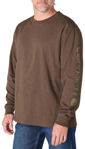 Image of Carhartt Men's Dearborn Loose LS Logo T-Shirt