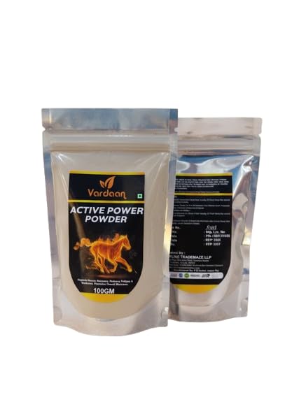 Vardaan Active Power Powder – 100g | Herbal Blend for Energy, Stamina & Immunity | Natural Daily Supplement for Men & Women | Sugar-Free Vitality Booster with Ayurvedic Ingredients