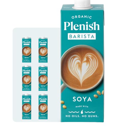 Plenish Barista Organic Soya Drink Long Life 1L Carton (Pack of 6)