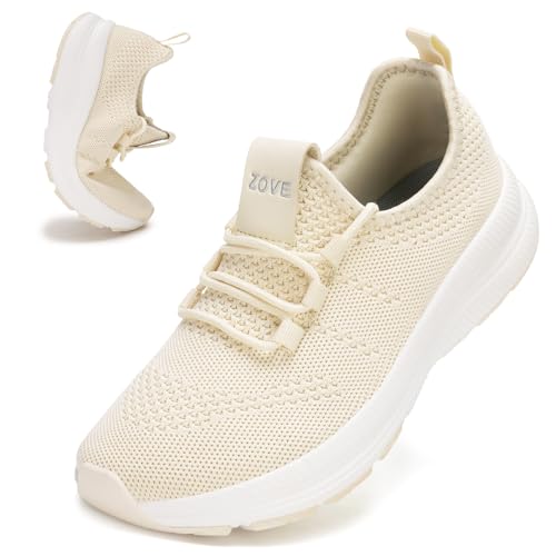 ZOVE Wide Toe Box Shoes Women Extra Wide Width Sneakers Ultra Light Road Running Shoes Non-Slip...