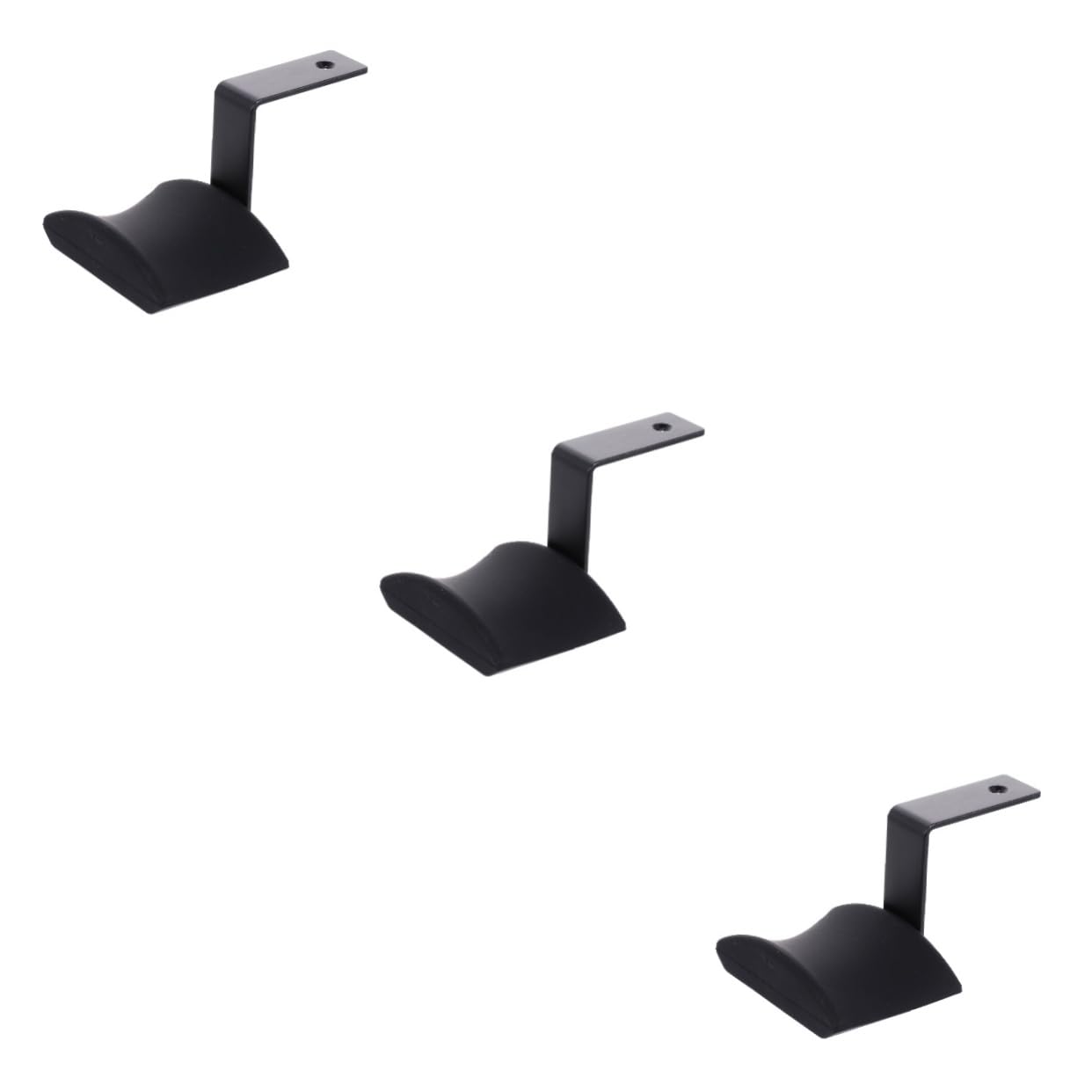 DOITOOL 3piezas Soporte para Auriculares De Escritorio Colgador De Cabeza con Adhesivo para Oficina y Gaming Diseño Curvo para Evitar Caídas Disponibles
