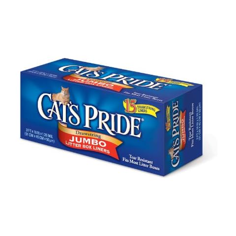 Cat's Pride Jumbo Drawstring Cat Litter Box Liners Cover