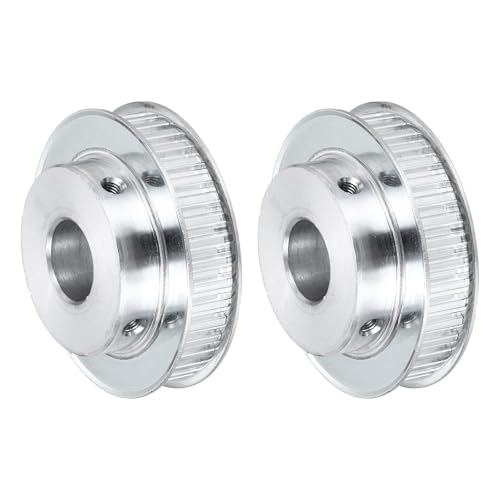 sourcing map 2 poleas de correa dentada de aluminio XL40 dientes de 19 mm de diámetro para correas de 10 mm de ancho, impresoras 3D, máquinas CNC, industria, 2 unidades