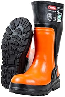 Oregon Yukon Sicherheitsstiefel aus Gummi, Schutzstiefel für Kettensägenarbeiten, 295385/43