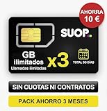 Tarjeta SIM Prepago ilimitada: Pack Ahorro 3 Meses con GB ilimitados y Llamadas Durante 90 días. Pago único sin recargas teletrabajo y Router 4G/5G.